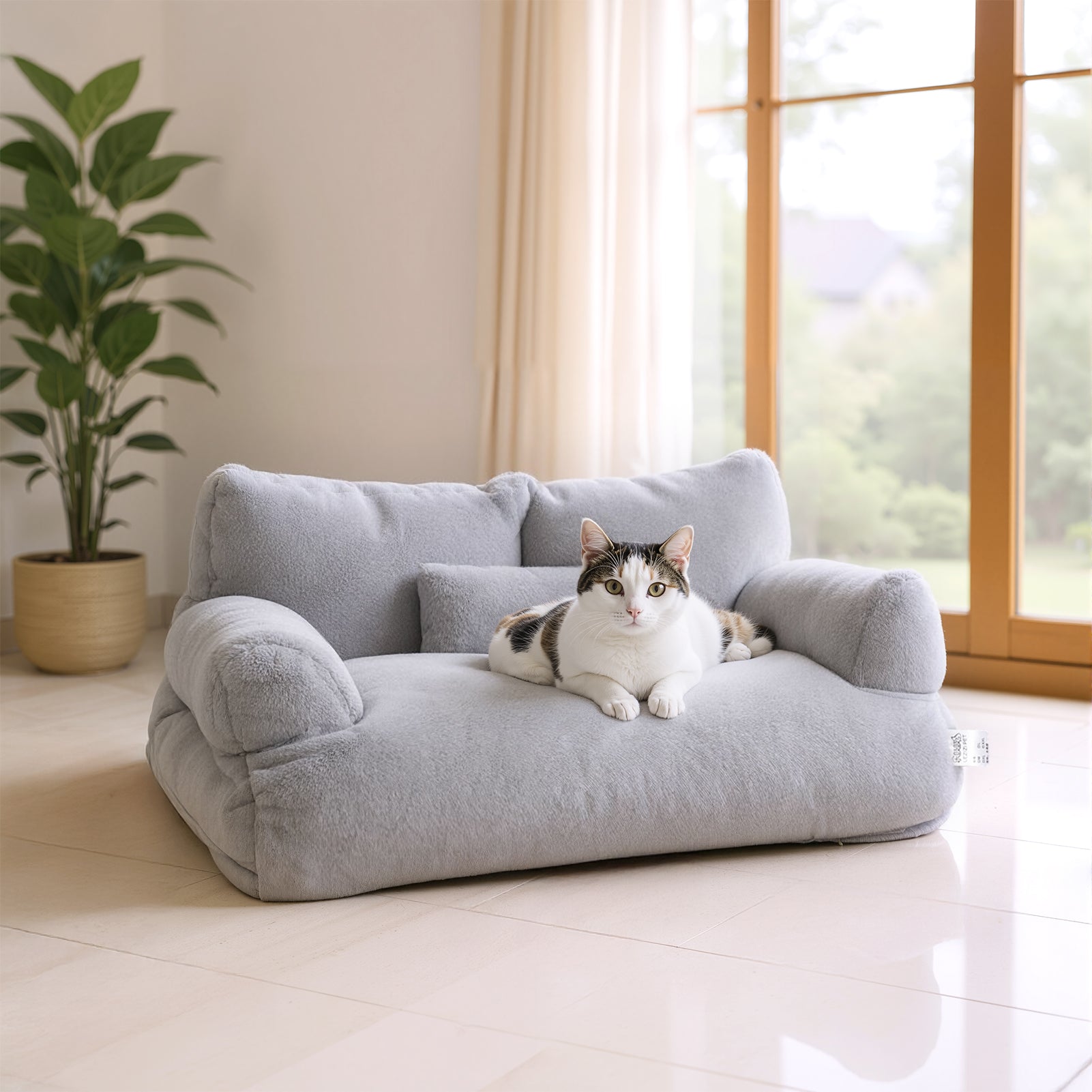 Luxury Cat Sofa Bed – Comfortable Indoor Cat Bed with Non-Slip Base