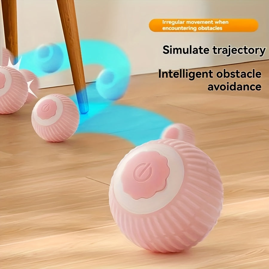 Smart Self-Moving Interactive Cat Ball – USB Rechargeable