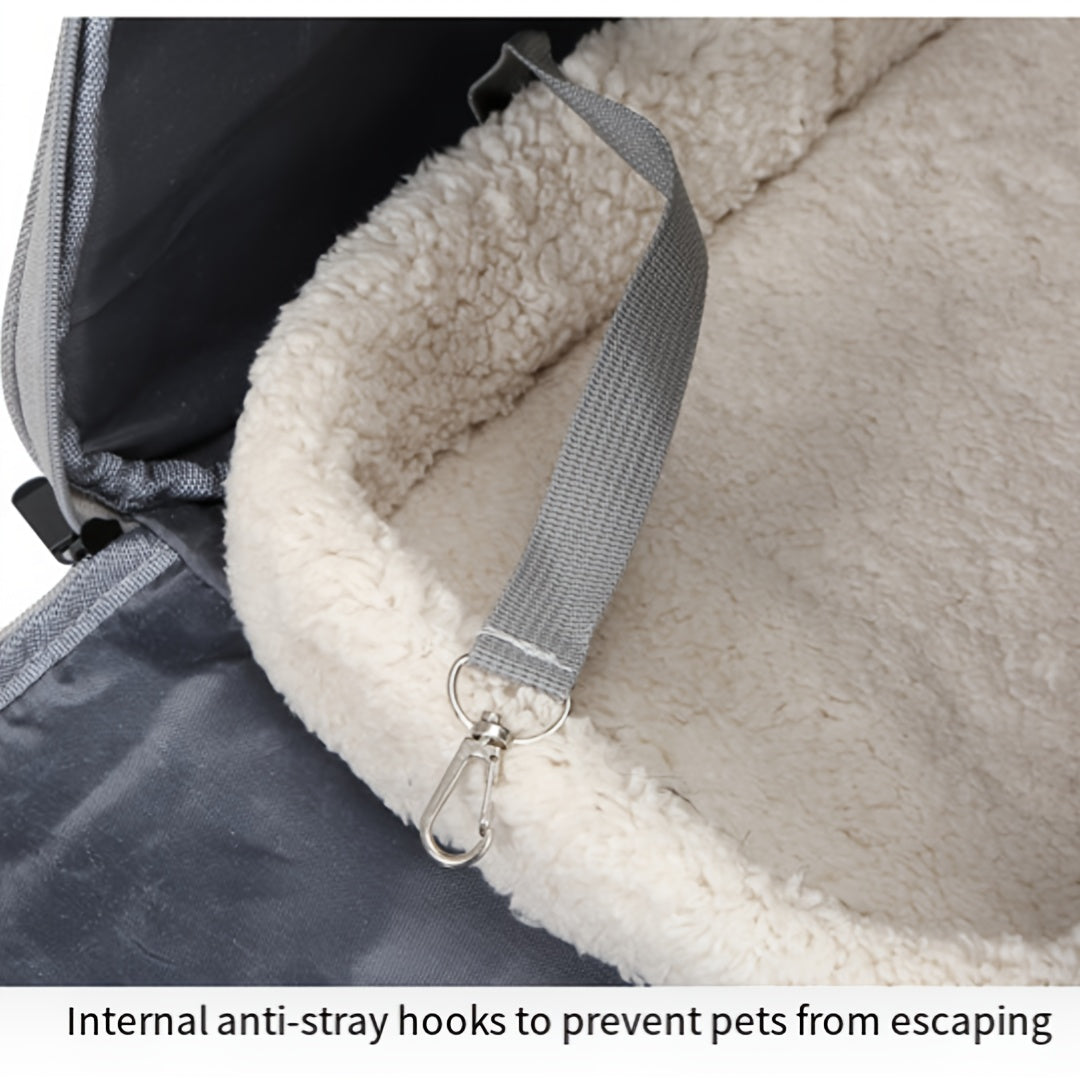 Portable Pet Bag, Four-sided Breathable Cat Bag With A Fur Mat, Can Be Used On The Suitcase, Single Shoulder Pet Bag, Collapsible Breathable Transparent Cat And Dog Bag