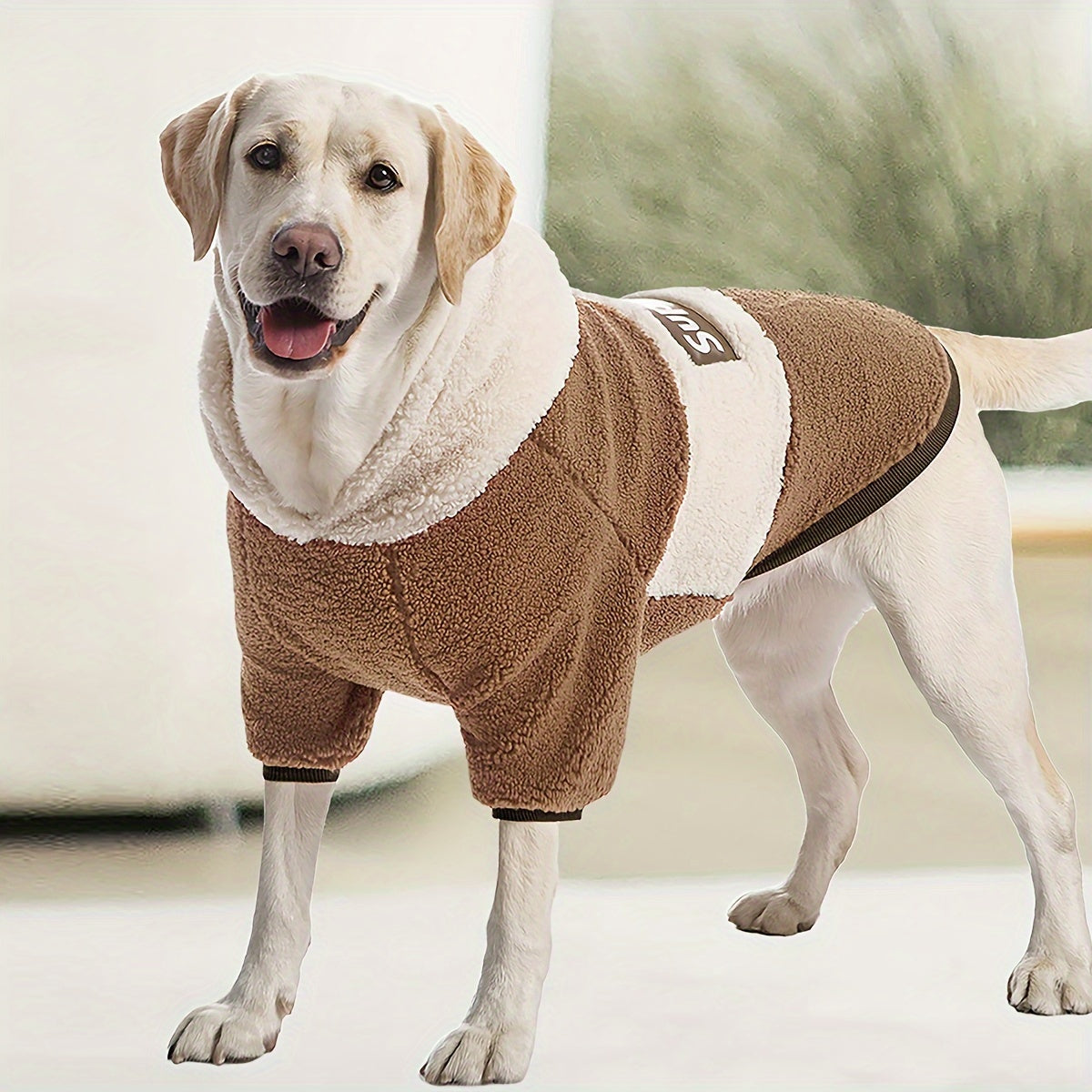 Thickened Knit Dog Hoodie – Warm Pullover Winter Coat for Medium & Large Dogs