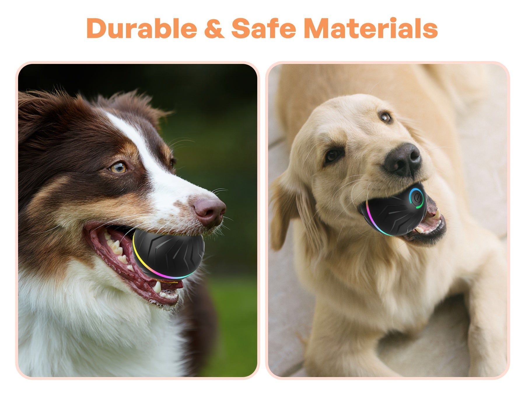 PetGravity™ Smart Motion Interactive Dog Ball – USB Rechargeable