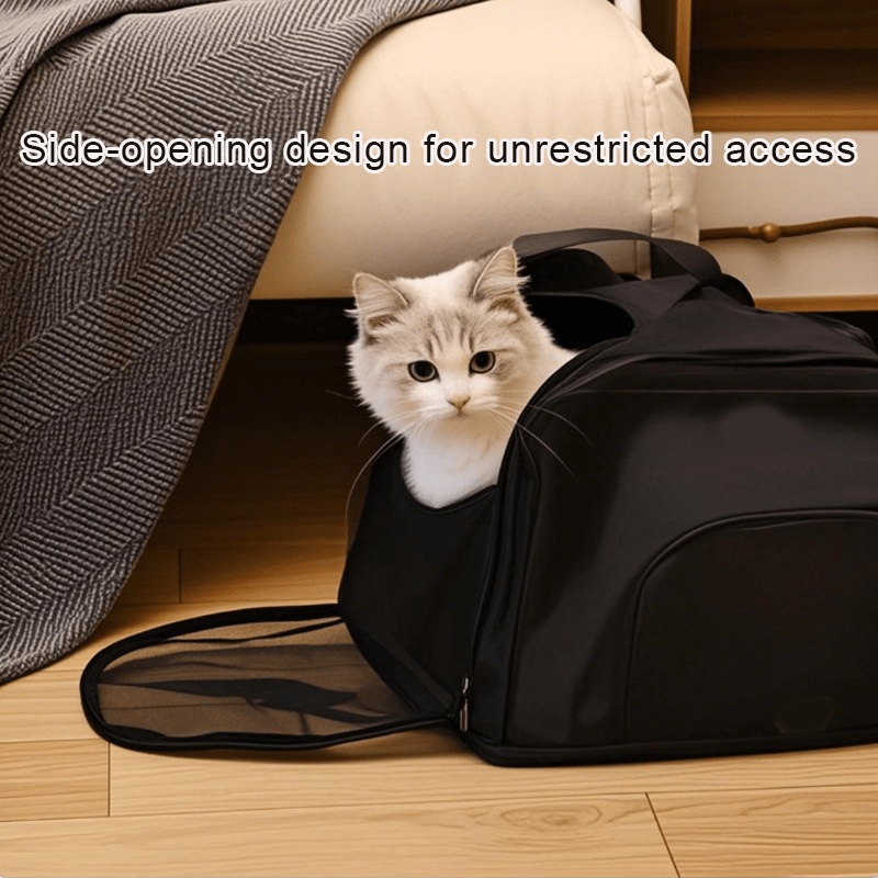 Breathable Mesh Pet Carrier Backpack for Small & Medium Pets with Adjustable Shoulder Strap