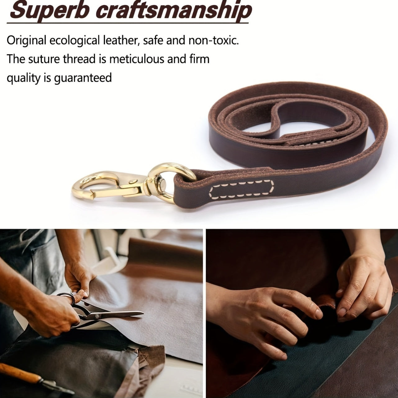 Premium Leather Dog Collar – Durable, Comfortable & Stylish for Everyday Use