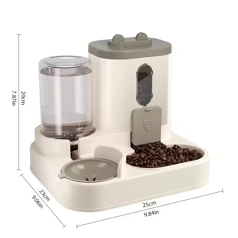 AquaFeed™ 2-in-1 Automatic Pet Feeder & Water Dispenser