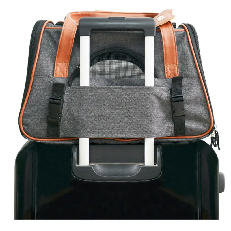 Dog and Cat Carrier Backpack Travel Car Seat Breathable Portable Airline Approved Design