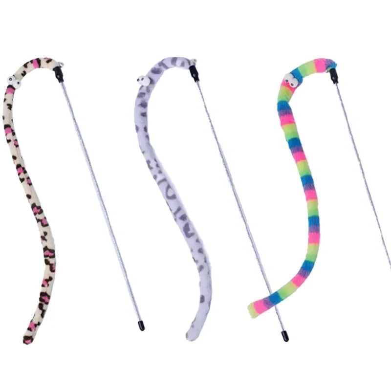 Interactive Caterpillar Cat Teaser Wand | Bark&Whiskers