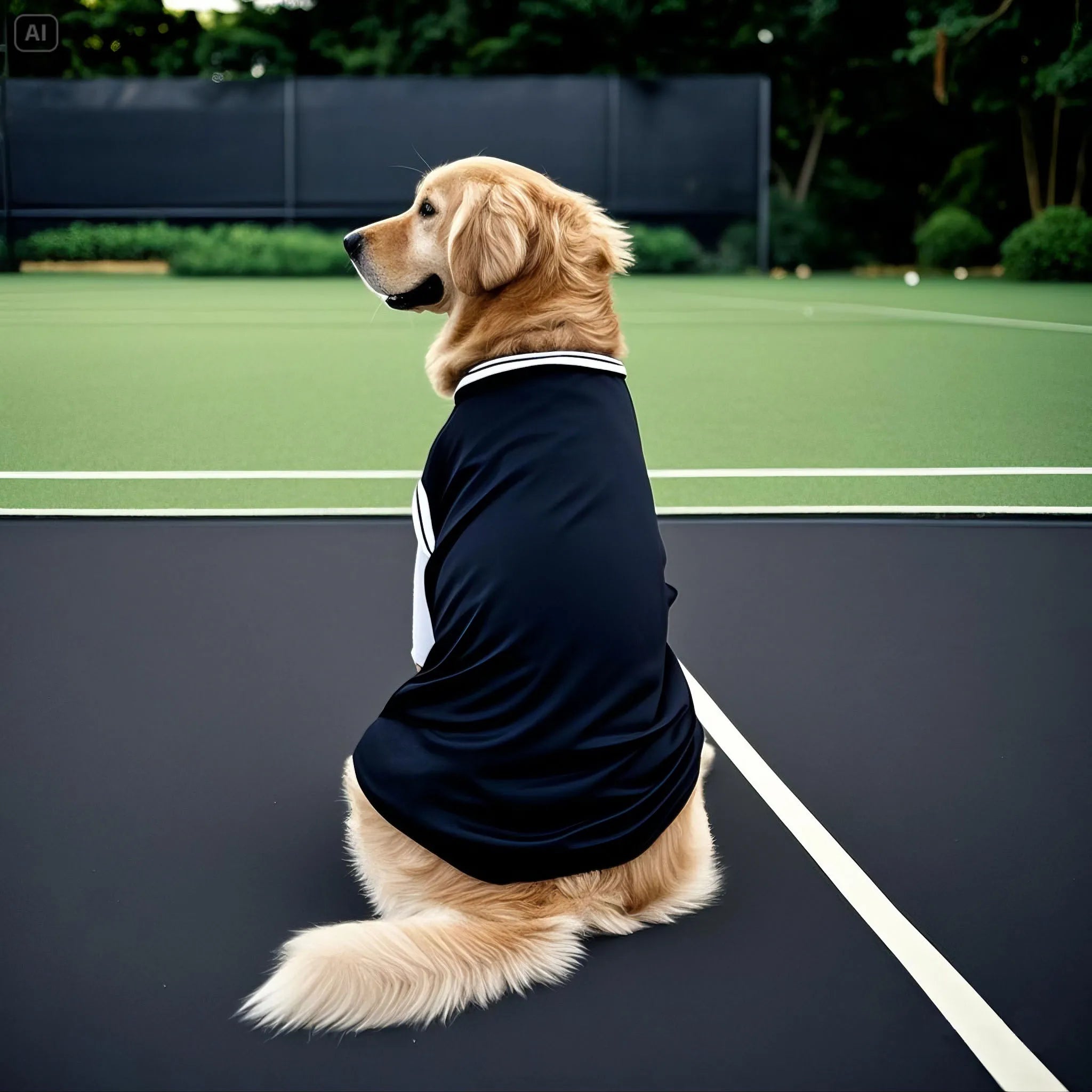 Hawaiian Style Dog T-Shirt – Breathable Summer Shirt for Medium & Large Dogs (XL-5XL)