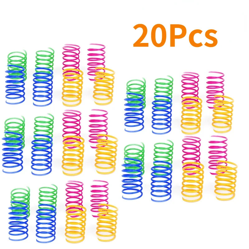 Cat Spring Toy Set | Interactive Bouncy Coil Toys for Cats