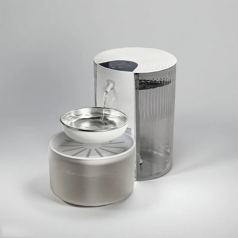 Heated Pet Water Fountain | Smart Stainless Steel Cat & Dog Water Dispenser