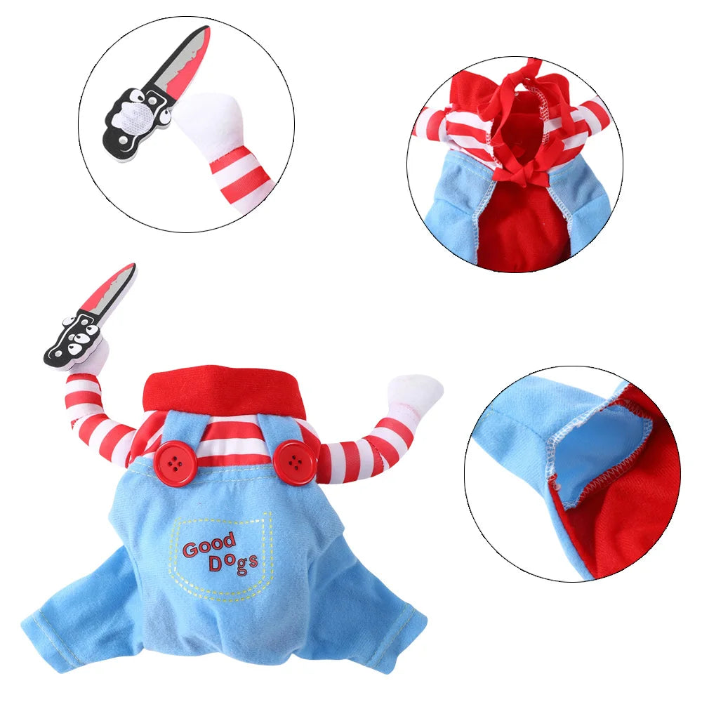 Dog Cosplay Costume for Small, Medium & Large Dogs and Cats – Halloween Party Outfit