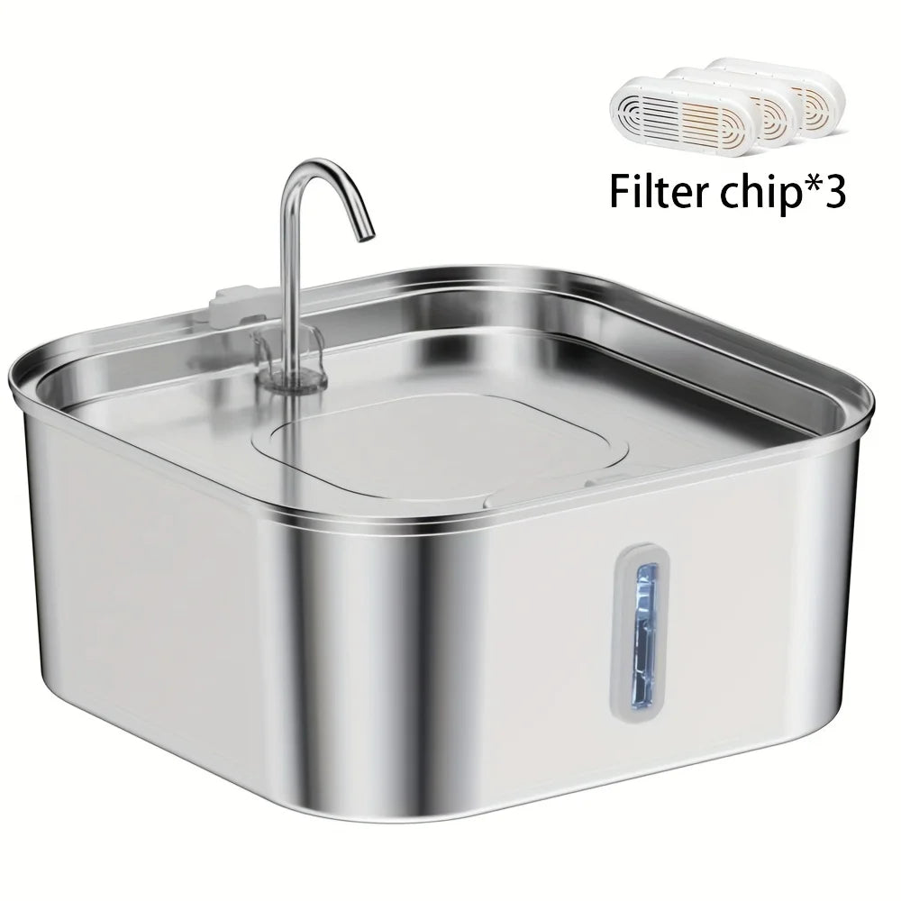 7L Dog Water Fountain Stainless Steel | Automatic Pet Drinking Fountain