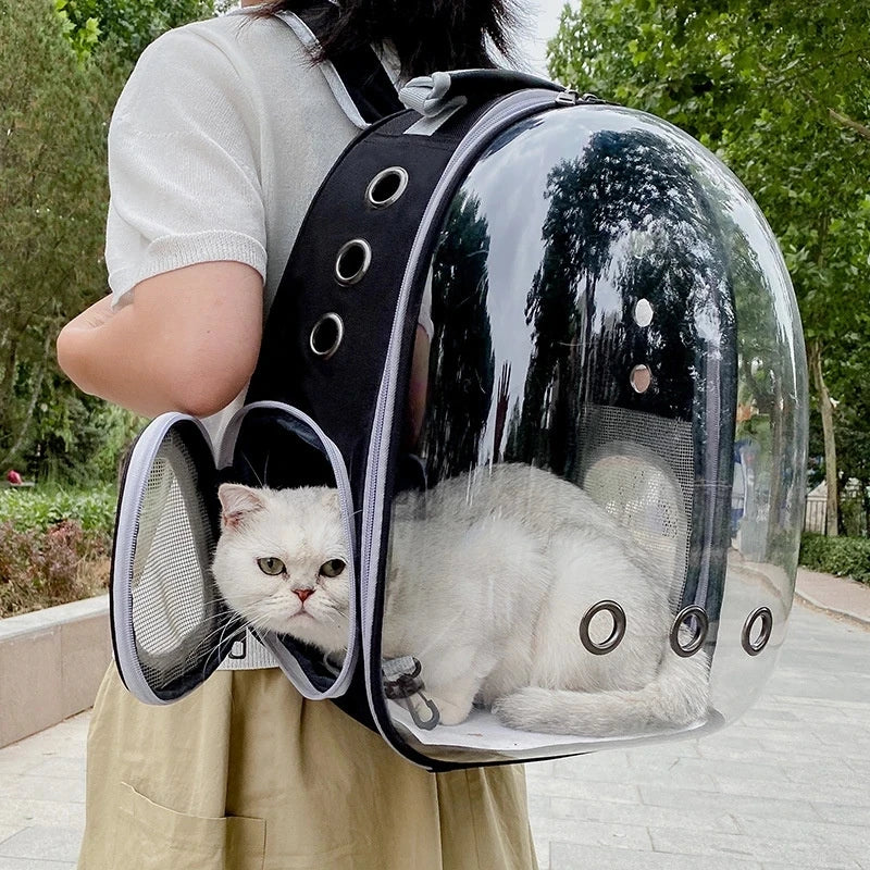Transparent Pet Backpack,Space Capsule Carrier for Cats & Small Dogs