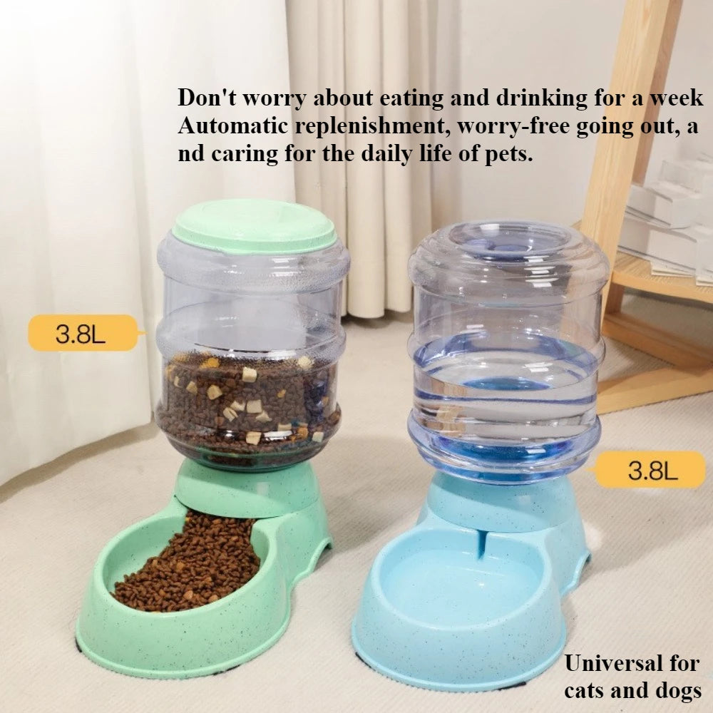 3.5L Automatic Pet Water Dispenser – Gravity Water Bowl for Dogs & Cats