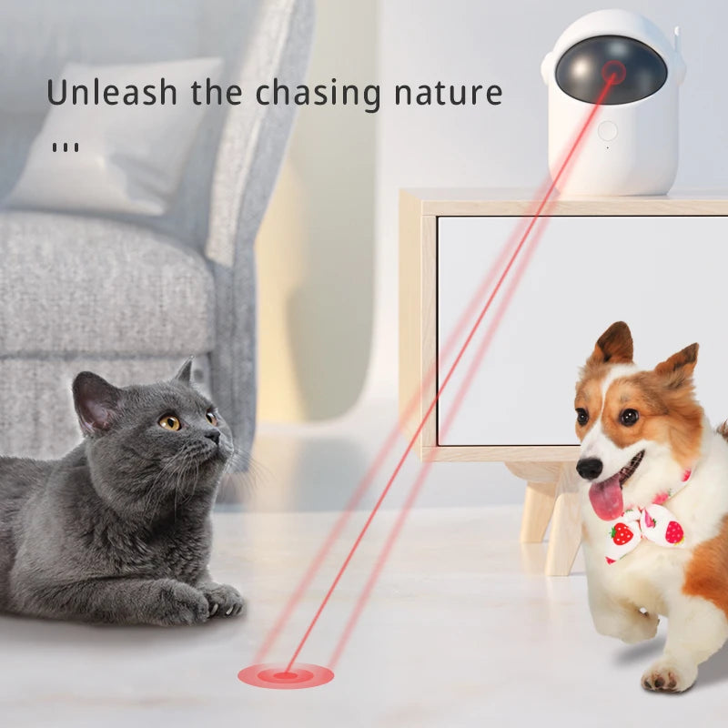 Automatic Laser Cat Toy UK | Rechargeable Interactive Pet Toy with Auto Rotation
