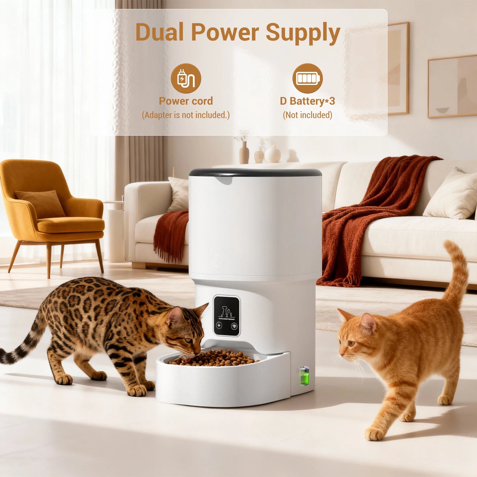 4L Automatic Pet Feeder with Timer | Cat & Dog Food Dispenser
