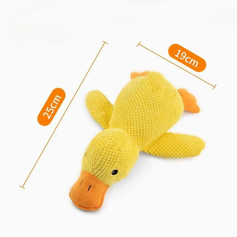 Durable Plush Duck Dog Toy – Bite-Resistant Chew Toy with Sound