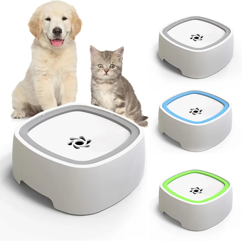 Anti-Spill Slow Drinking Pet Water Bowl – Floating Dog & Cat Water Bowl 1L