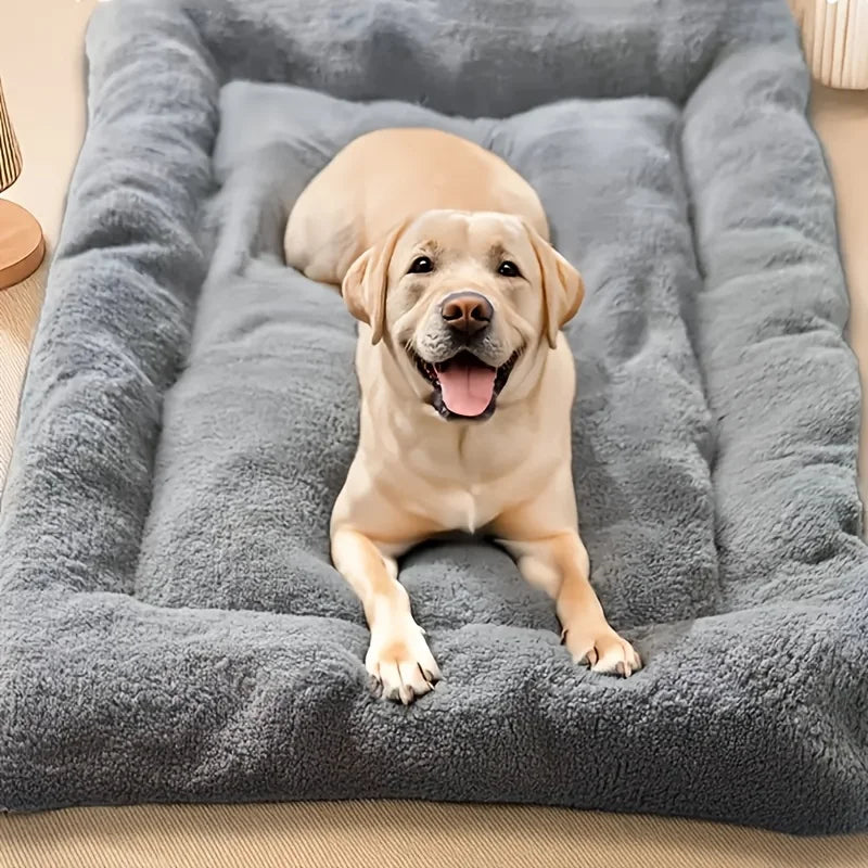 Oversized Plush Pet Bed Mat – Ultra Soft Dog & Cat Sleeping Mat