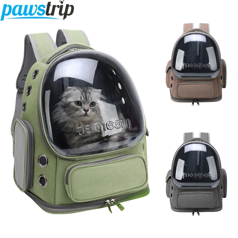 Waterproof Pet Backpack | Breathable Cat & Small Dog Travel Carrier Bag