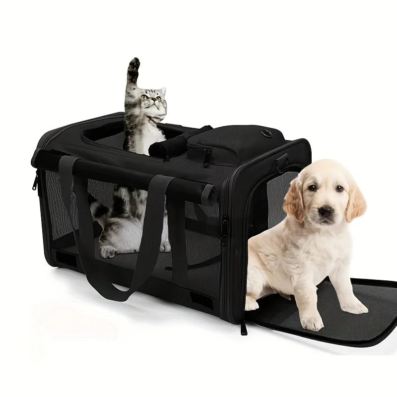 ComfortMax Large Pet Carrier for Cats and Dogs Soft-Sided Travel Bag