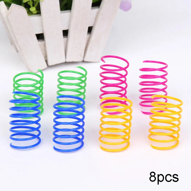 Cat Spring Toy Set | Interactive Bouncy Coil Toys for Cats
