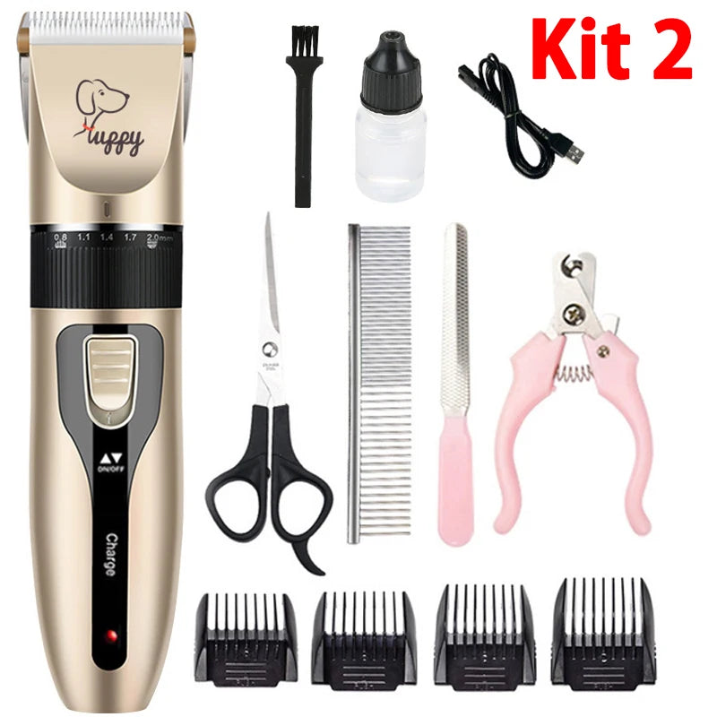 Professional Electric Pet Clipper – Rechargeable Dog & Cat Grooming Trimmer