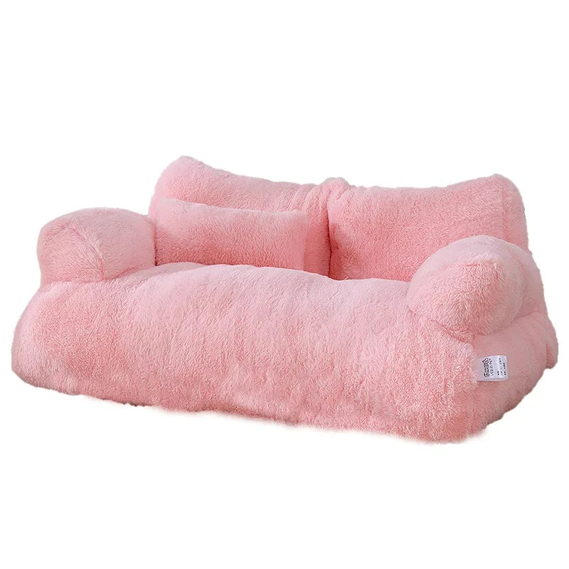 Luxury Plush Pet Sofa Bed for Cats & Dogs | Soft Warm Pet Couch