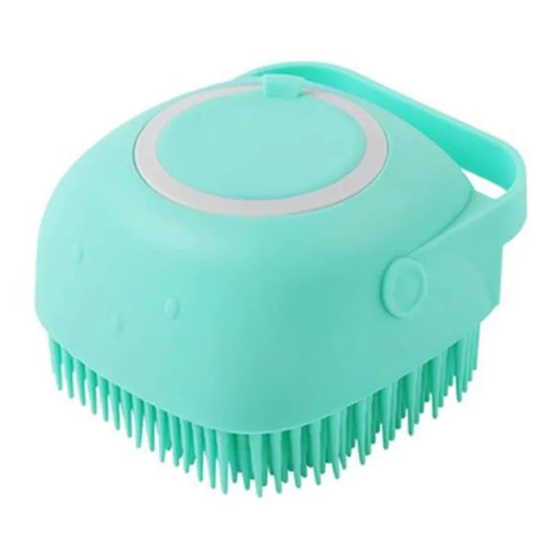 Dog Cat Bath Massage Glove Soft Silicone Grooming Brush for Cleaning Shedding Hair