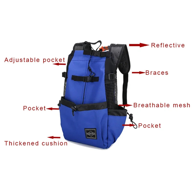 Heavy Duty Dog Carrier Backpack | Strong Breathable Pet Backpack for Medium Dogs