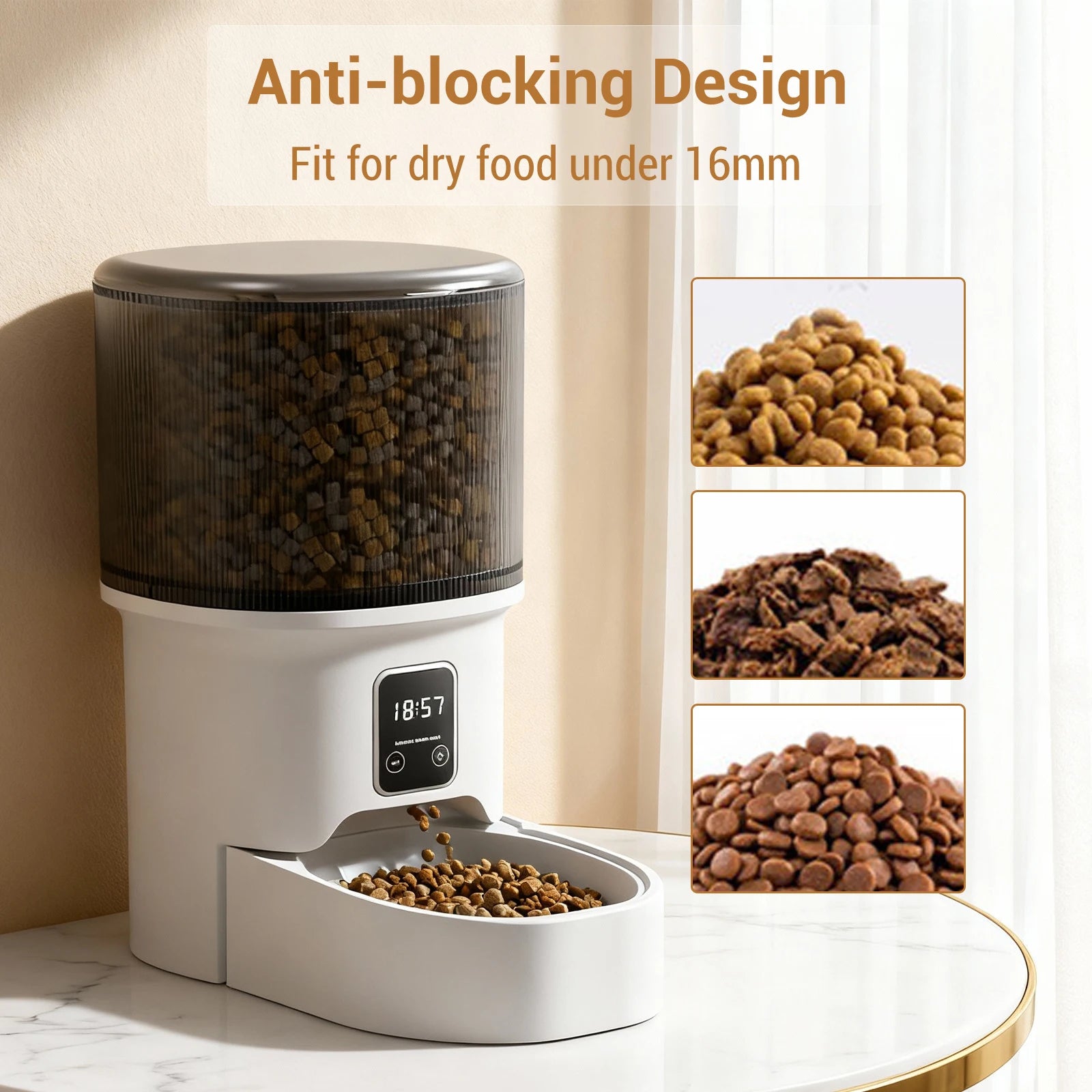 4L Automatic Pet Feeder with Timer | Cat & Dog Food Dispenser