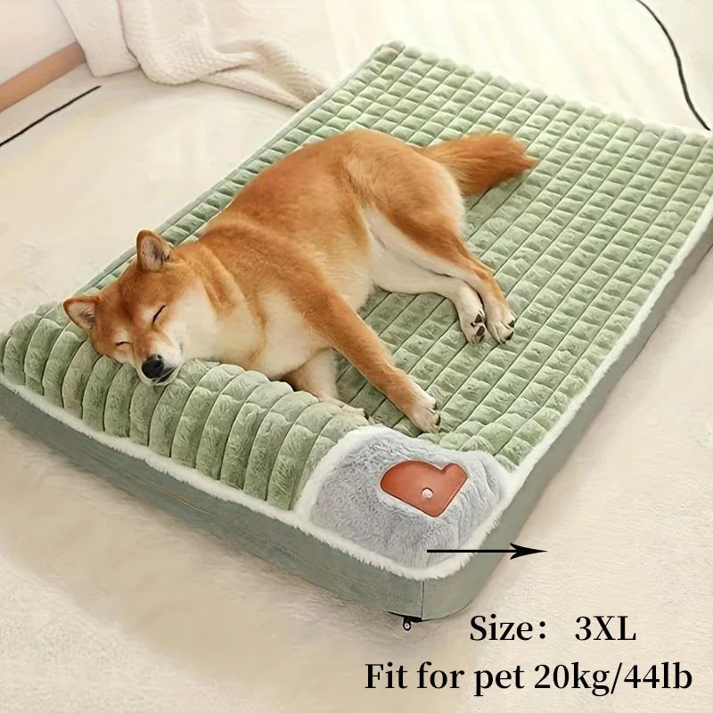 Luxury Plush Dog Bed Mat | Washable All Season Dog Sleeping Mat UK