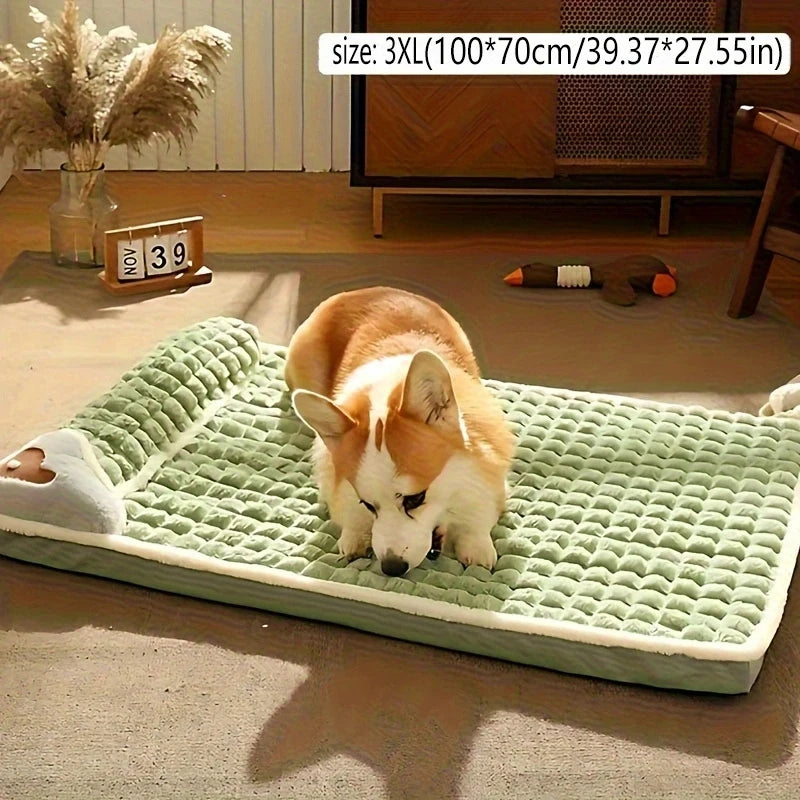 Luxury Plush Dog Bed Mat | Washable All Season Dog Sleeping Mat UK
