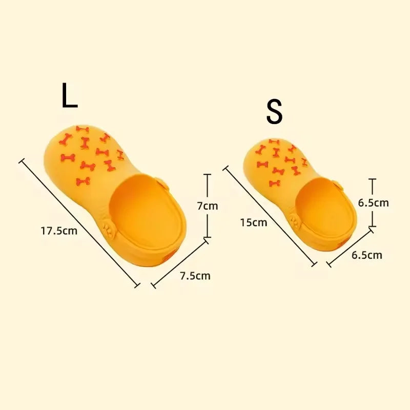 Rubber Slipper Dog Chew Toy Teeth Cleaning Durable Training Toy for All Dog Sizes