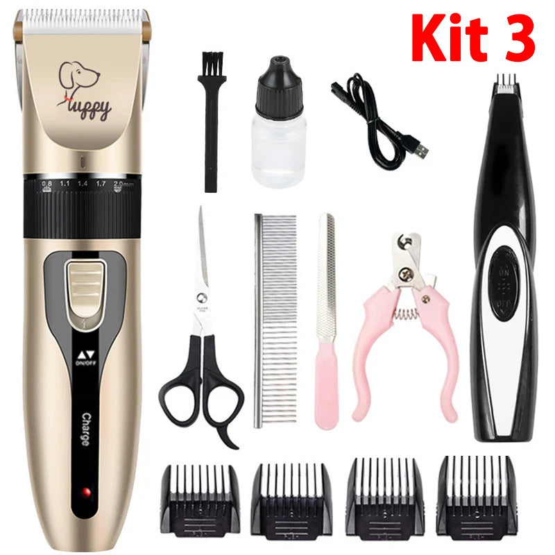 Professional Electric Pet Clipper – Rechargeable Dog & Cat Grooming Trimmer