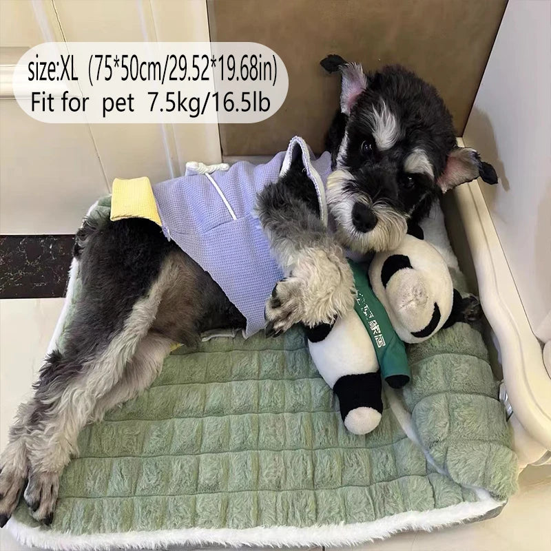 Luxury Plush Dog Bed Mat | Washable All Season Dog Sleeping Mat UK