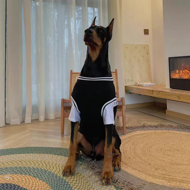 Hawaiian Style Dog T-Shirt – Breathable Summer Shirt for Medium & Large Dogs (XL-5XL)