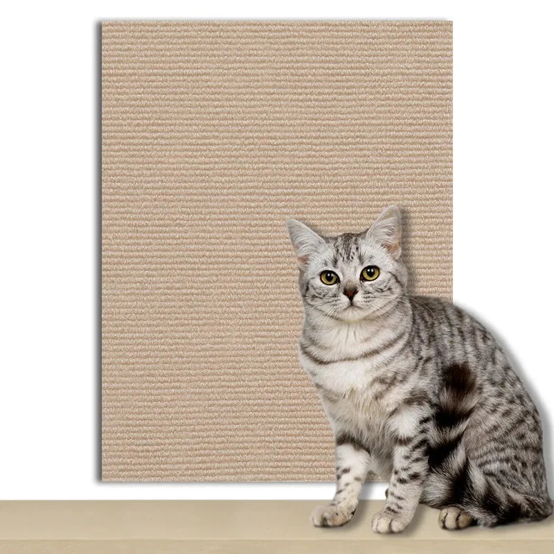 Self-Adhesive Cat Scratcher Mat 60x200cm | Sofa Protector Scratch Pad