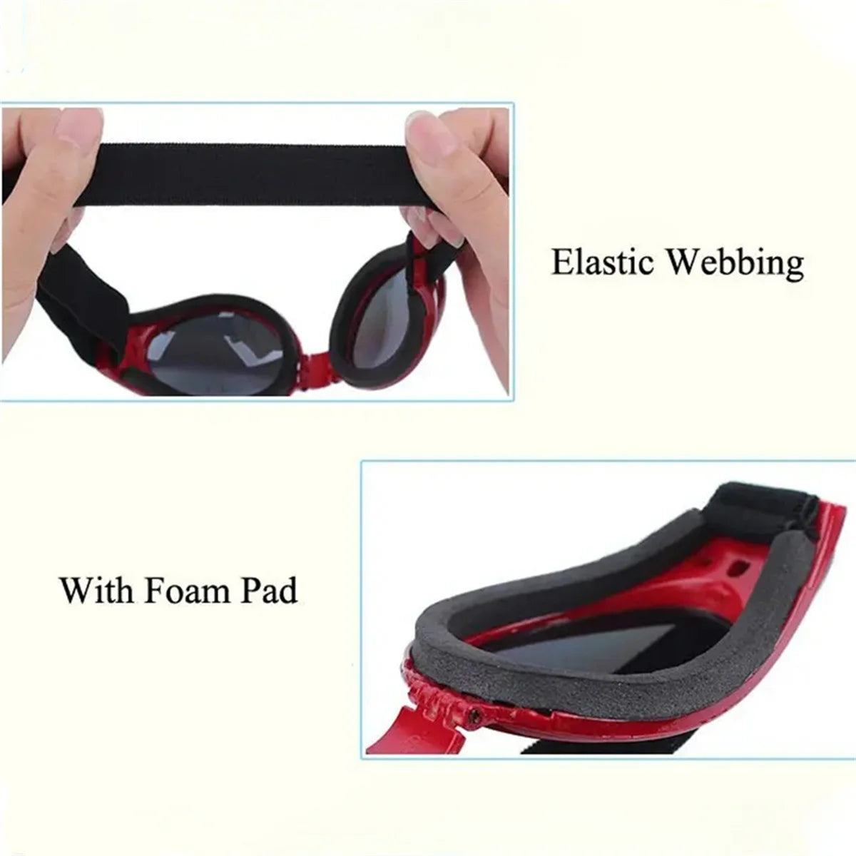Foldable Pet Sunglasses Anti UV Dog Cat Glasses Outdoor Eye Protection
