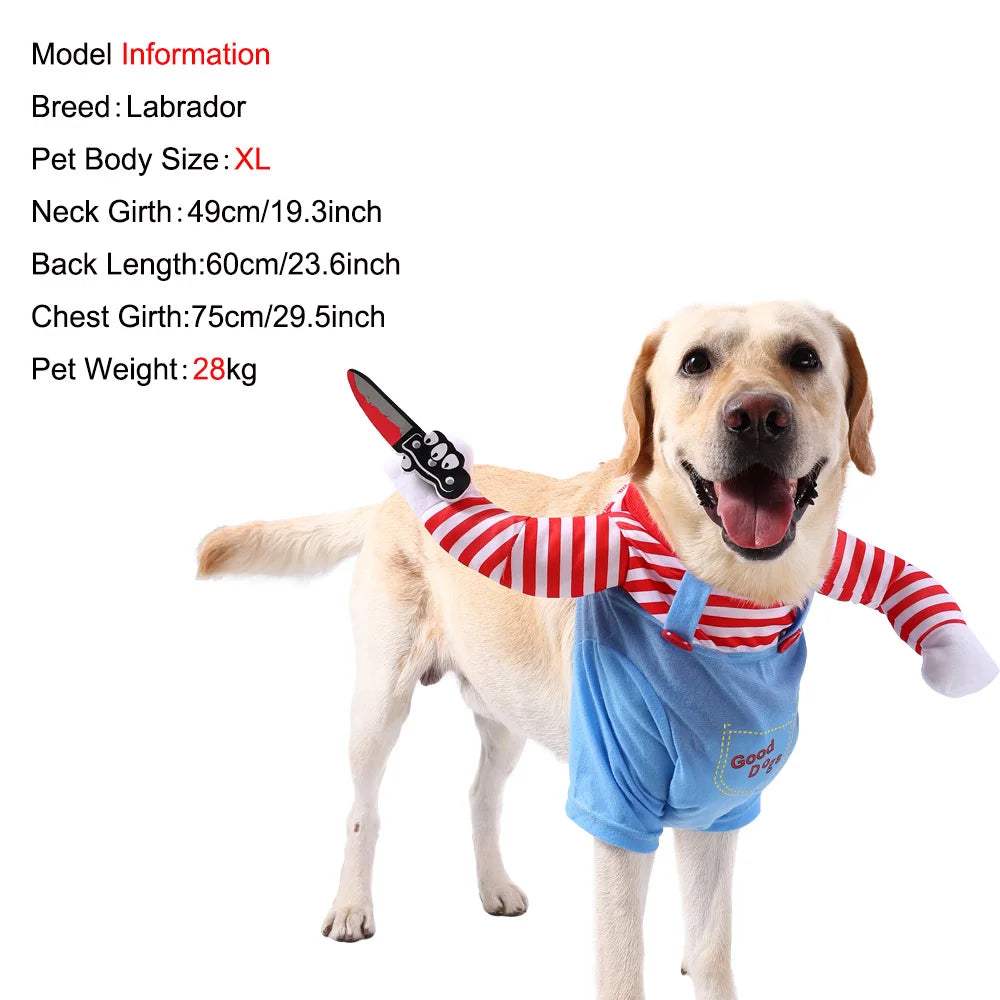 Dog Cosplay Costume for Small, Medium & Large Dogs and Cats – Halloween Party Outfit
