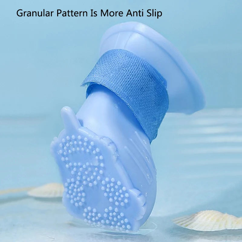 Waterproof Pet Rain Boots Anti-Slip Silicone Shoes for Dogs and Cats