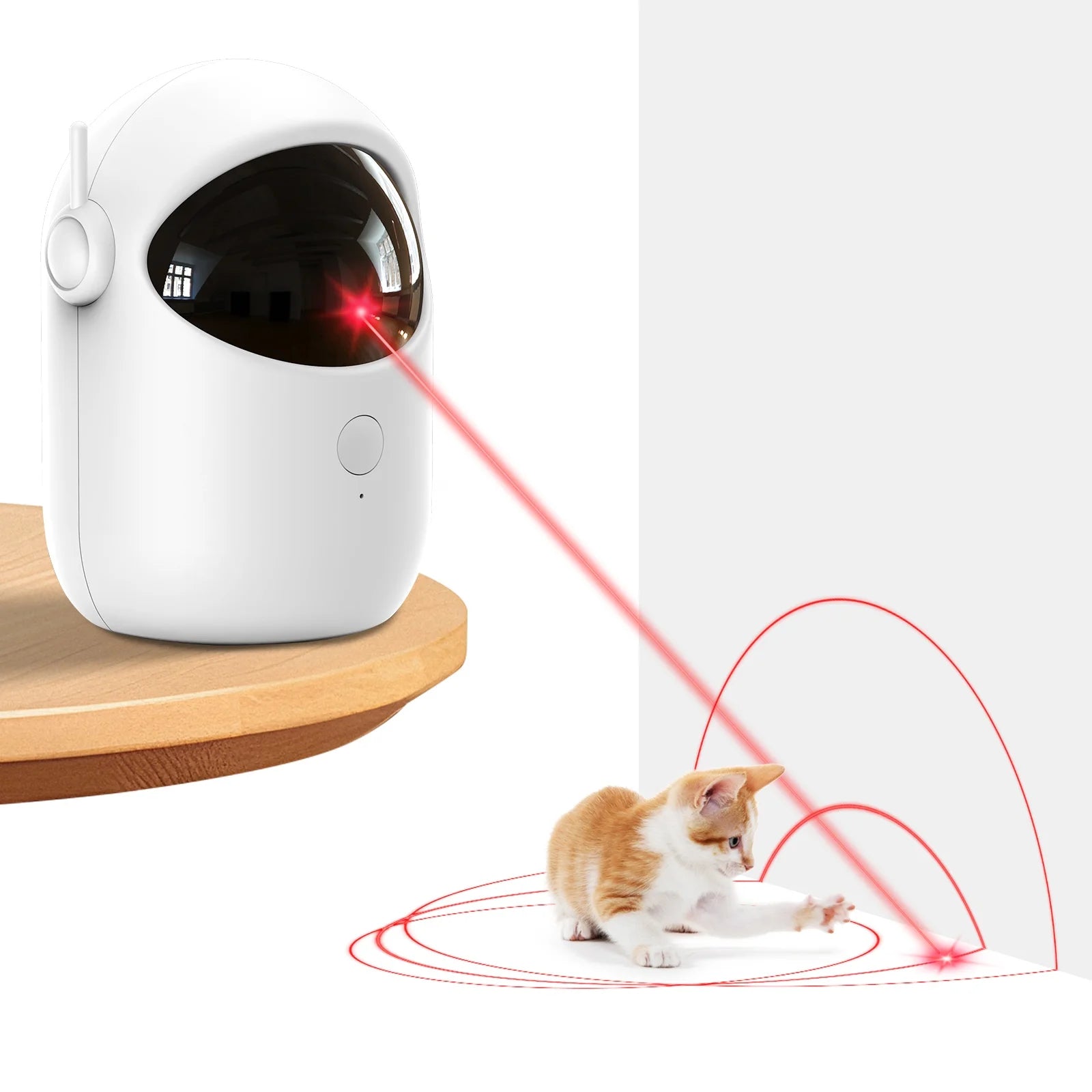 Automatic Laser Cat Toy UK | Rechargeable Interactive Pet Toy with Auto Rotation