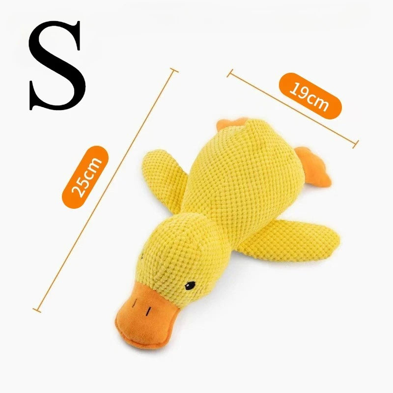 Durable Plush Duck Dog Toy – Bite-Resistant Chew Toy with Sound
