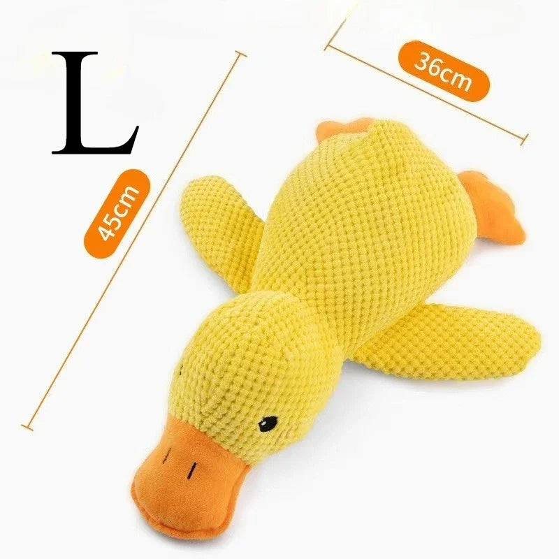 Durable Plush Duck Dog Toy – Bite-Resistant Chew Toy with Sound