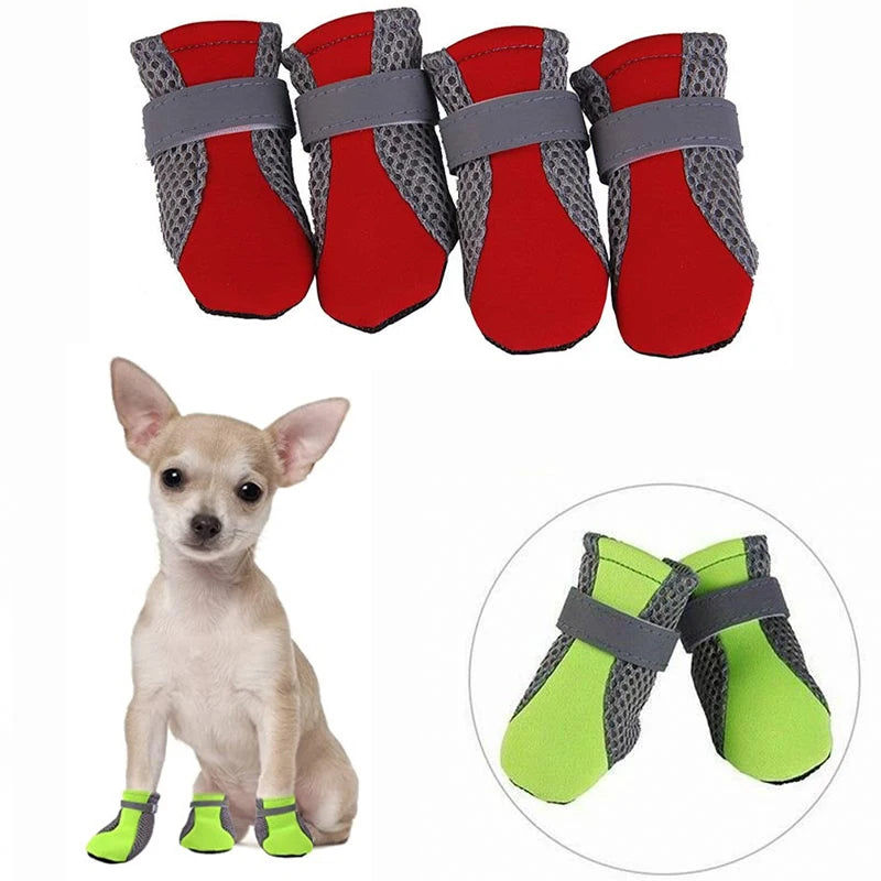 Waterproof Dog Shoes Anti Slip Reflective Boots for Small and Medium Dogs