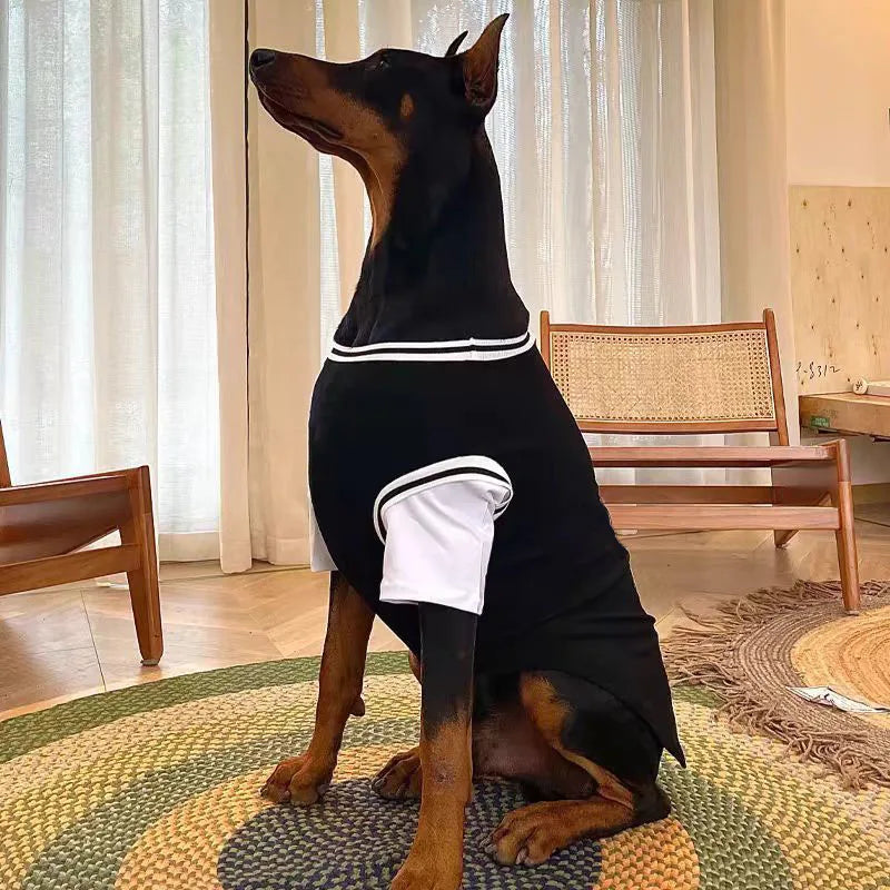 Hawaiian Style Dog T-Shirt – Breathable Summer Shirt for Medium & Large Dogs (XL-5XL)