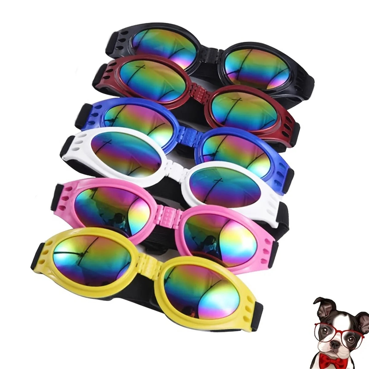 Foldable Pet Sunglasses Anti UV Dog Cat Glasses Outdoor Eye Protection