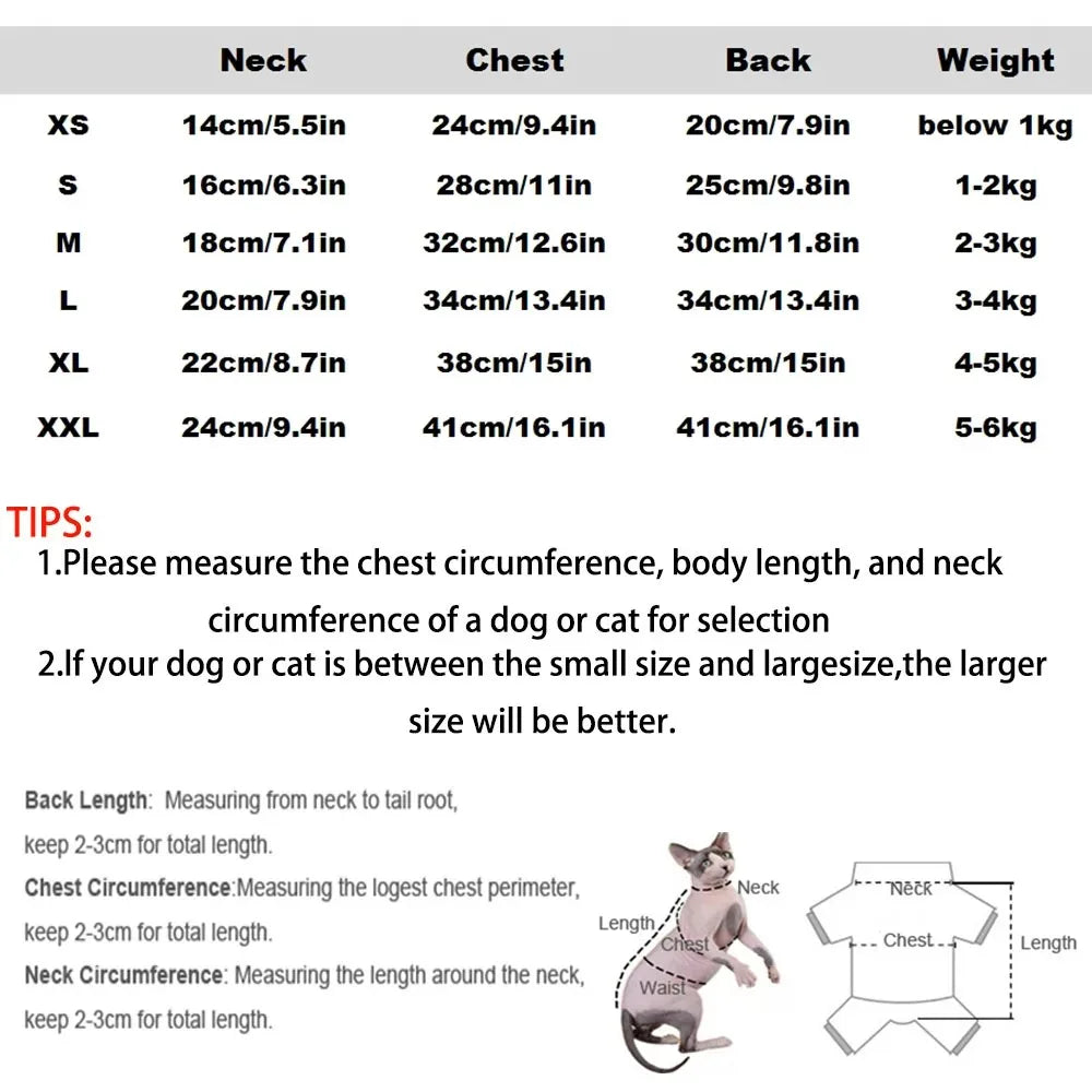 Striped Summer Vest Shirt for Sphynx Cats – Breathable Pet Clothing for Kittens