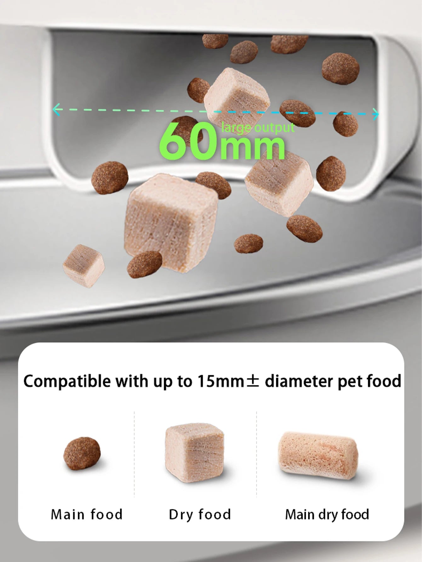 Automatic Cat Feeder with Camera & WiFi App Control – Smart Pet Food Dispenser