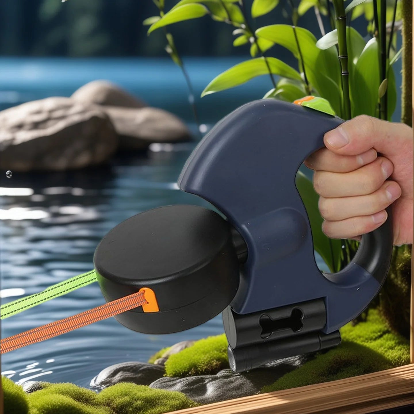 Dual Retractable Dog Lead UK with LED,No Tangle 360° Lead for Two Dogs