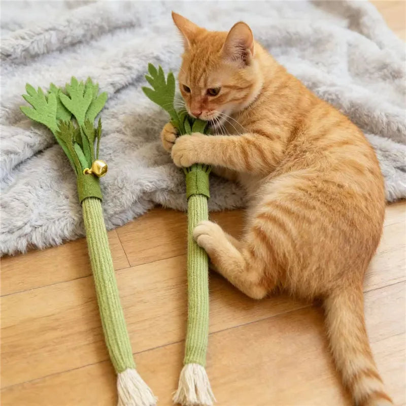 Catnip Chew Stick Toy for Cats – Interactive Teeth Cleaning Cat Toy